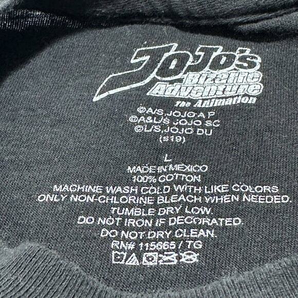 JoJo's Bizarre Adventure Men's Large It Was Me Dio Anime Black Graphic T Shirt - Picture 7 of 15